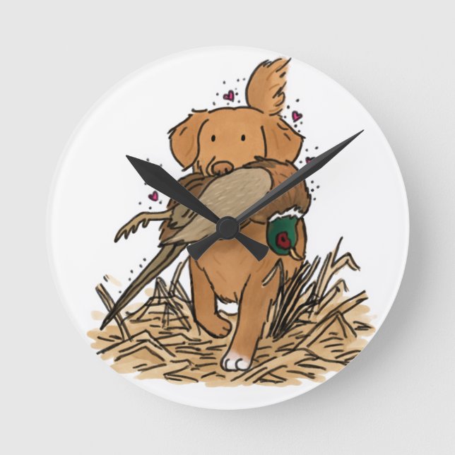 Nova Scotia Duck Tolling Retriever Round Clock (Front)
