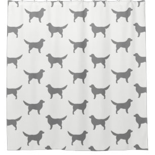 Nova Scotia Duck Tolling Retriever Silhouettes Shower Curtain