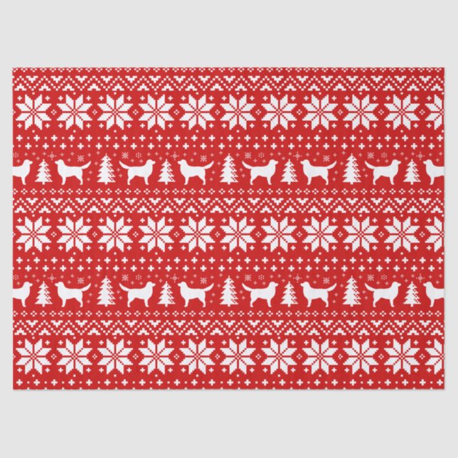 Nova Scotia Duck Tolling Retrievers Christmas Tissue Paper (Front)