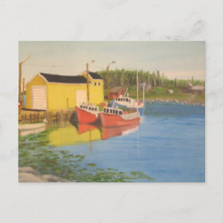 Nova Scotia Fishing Dock Postcard