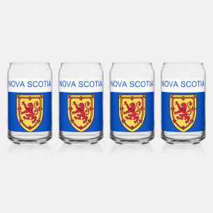 Nova Scotia Flag Can Glass
