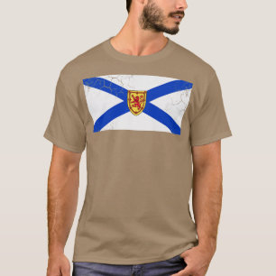 Nova Scotia Flag Canada Vintage Fade T-Shirt