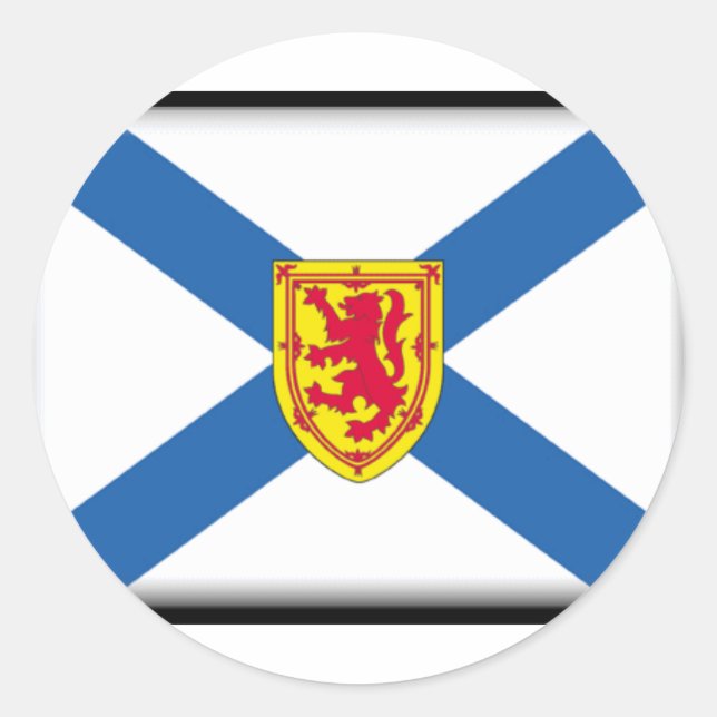 Nova Scotia Flag Classic Round Sticker (Front)