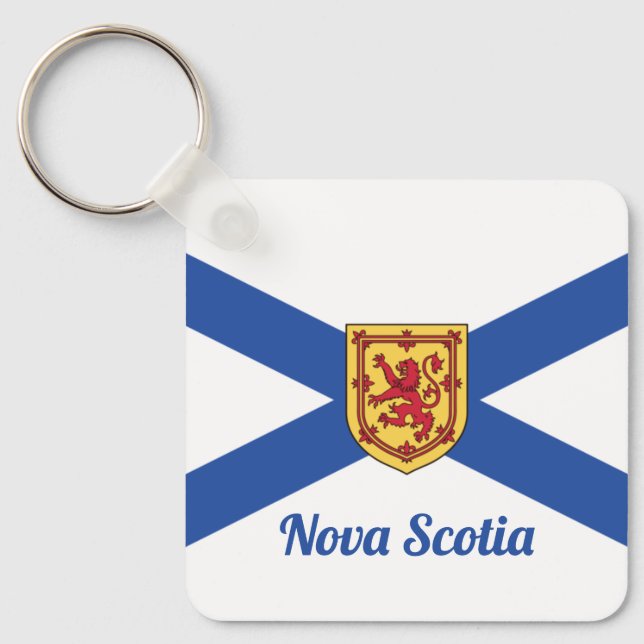 Nova Scotia Flag for Bluenosers Key Ring (Front)