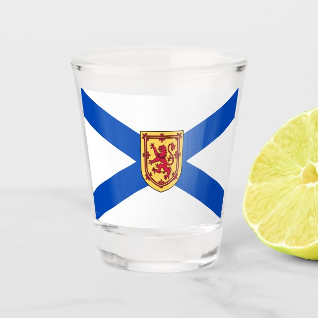 Nova Scotia flag halifax canada shot glass (Front)