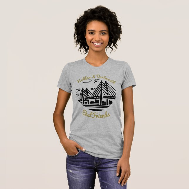 Nova Scotia Halifax Dartmouth Best friends Materni T-Shirt (Front Full)