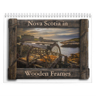 Nova Scotia in Wooden Frames Calendar