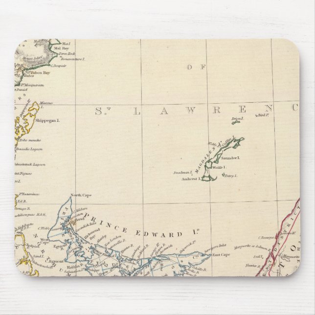 Nova Scotia, NB, Lower Canada Mouse Pad (Front)