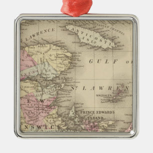 Nova Scotia, New Brunswick, Pr Edward's Id Metal Tree Decoration