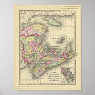 Nova Scotia, New Brunswick, Pr Edward's Id Poster