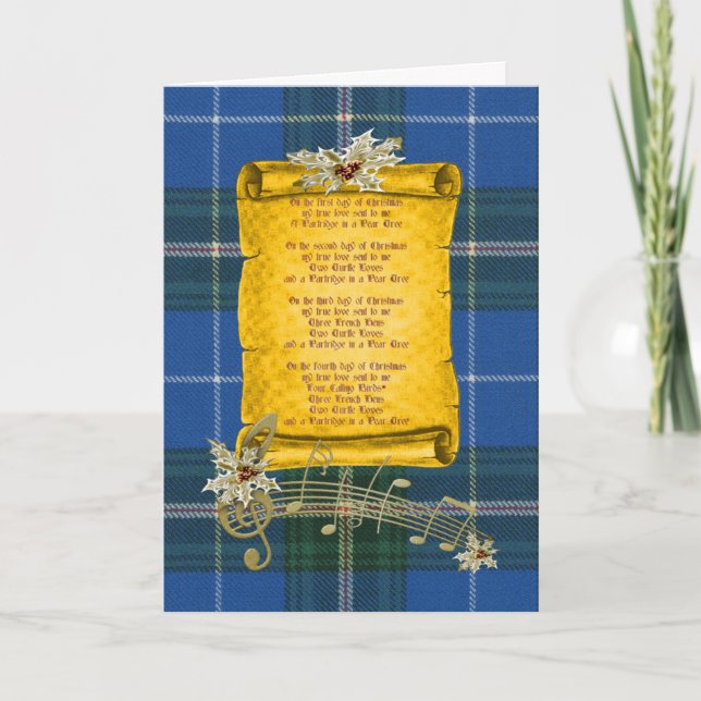 Nova Scotia Original Provincial Tartan Card (Front)