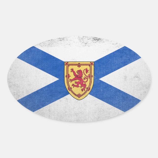 Nova Scotia Oval Sticker (Front)