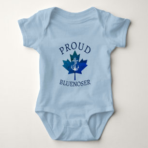 Nova Scotia Proud Bluenoser anchor maple leaf T-S Baby Bodysuit