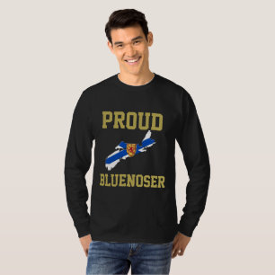 Nova Scotia Proud Bluenoser Flag map shirt
