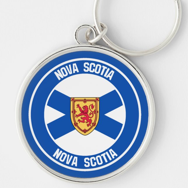 Nova Scotia Round Emblem Key Ring (Front)
