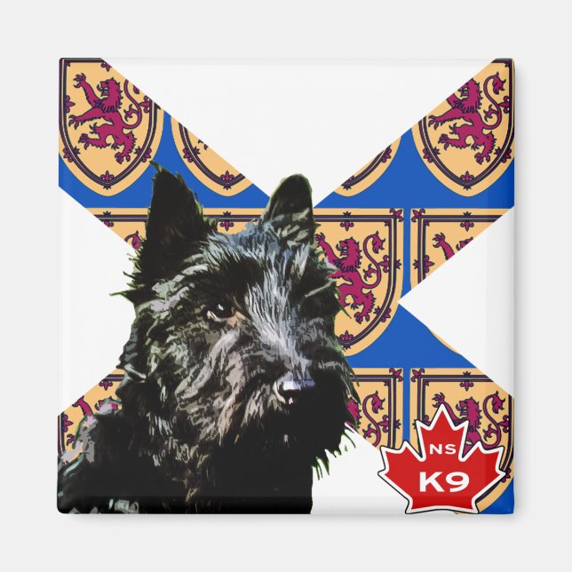 Nova Scotia Scottish Terrier Magnet (Front)