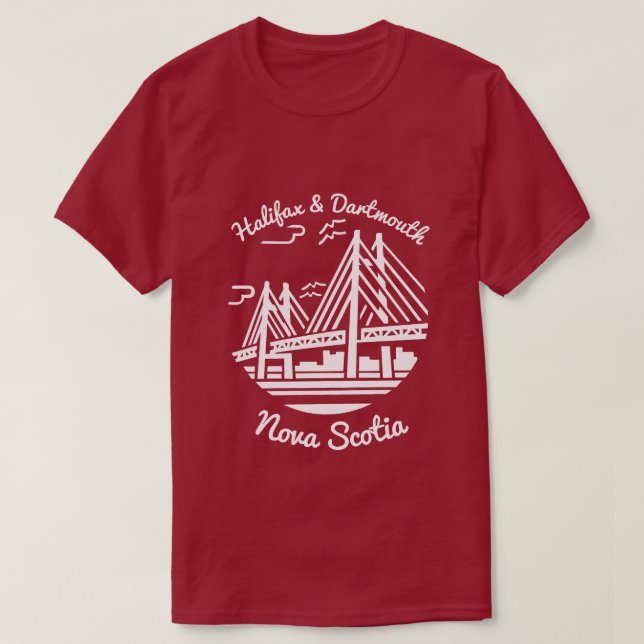 Nova Scotia shirt Halifax and Dartmouth shirt (Design Front)