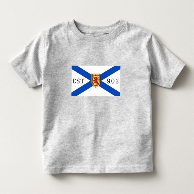  Nova Scotia shirt nova scotia flag 902 Editable (Front)