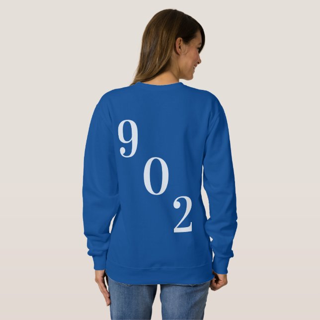 Nova Scotia T-Shirt Nova Scotian 902 halifax pink Sweatshirt (Back Full)