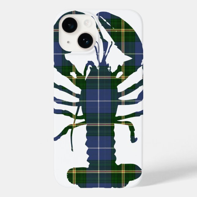 Nova Scotia tartan plaid phone case lobster (Back)