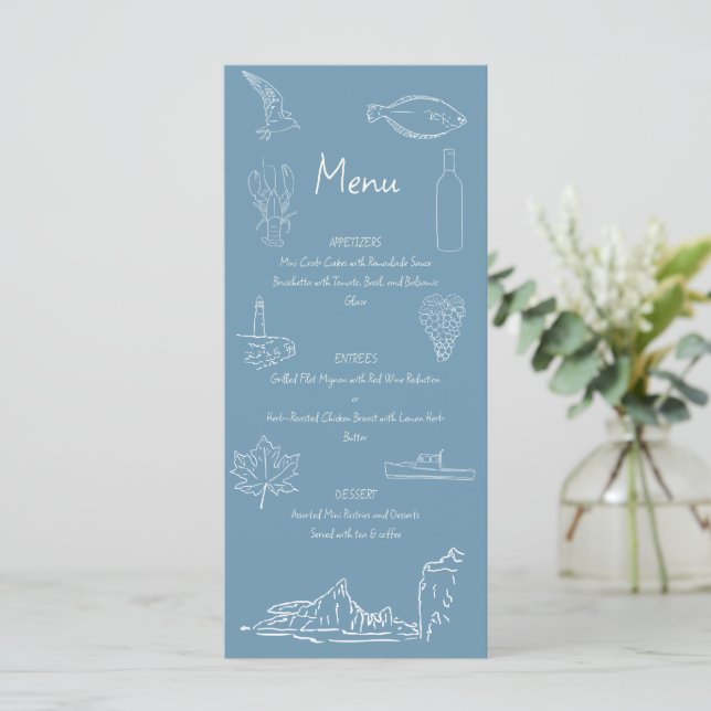 Nova Scotia Theme Menu  (Standing Front)