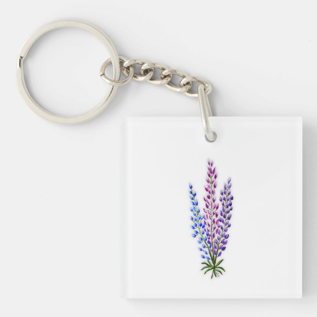Nova Sotia Lupines Key Ring (Front)