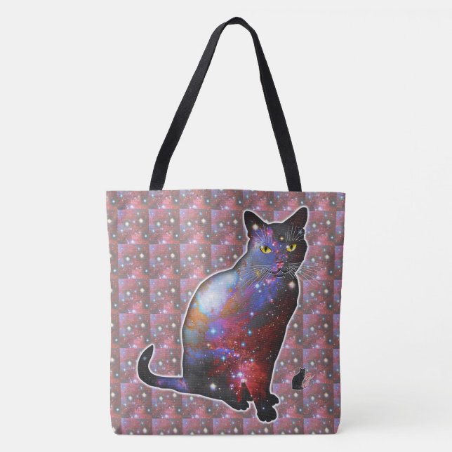 Nova Space In Cat Tote Bag (Front)