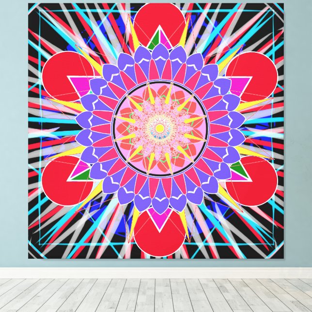 Nova Star Canvas Print (Insitu(Wood Floor))