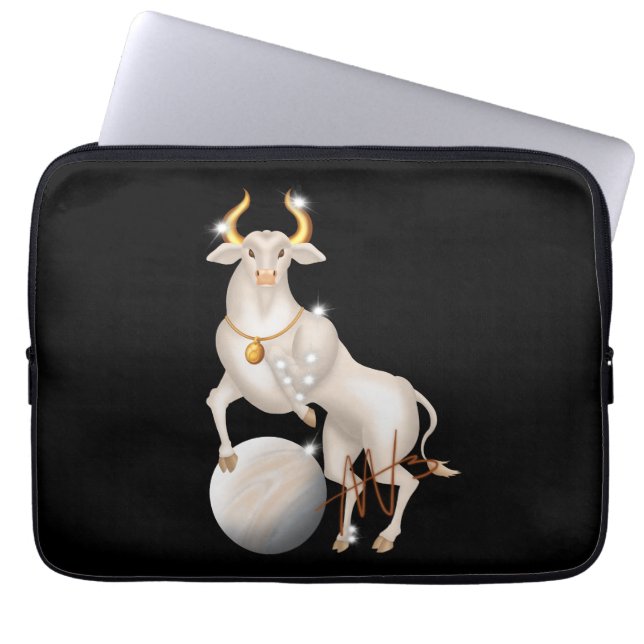 Nova Taurus Venus Zodiac Laptop Sleeve (Front)