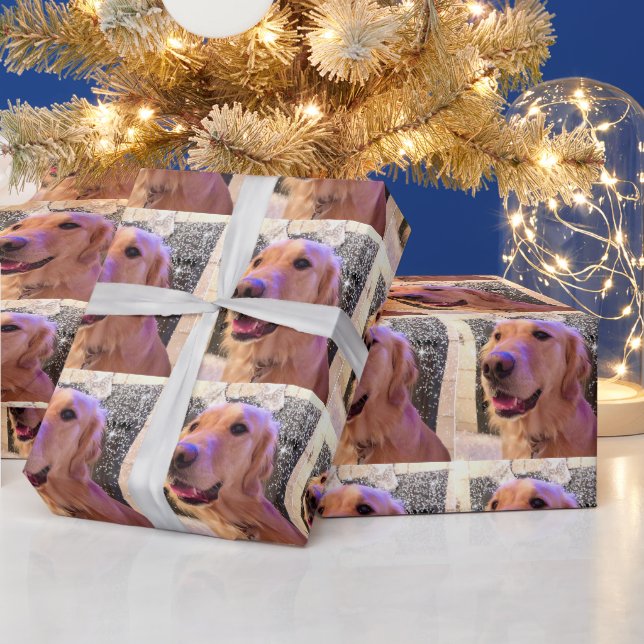 Nova the Golden Retriever - Wrapping Paper Roll (Holidays)