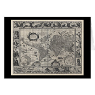 Nova totius terrarum, 1606 Antique World Map