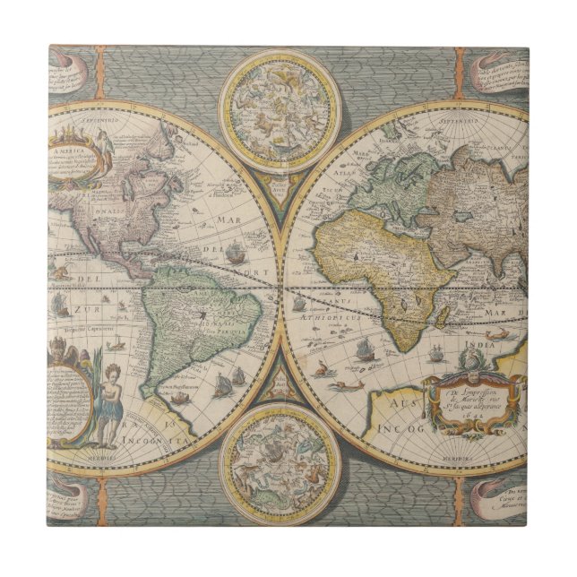 Nova Totius Terrarum Orbis Geographica Tile (Front)