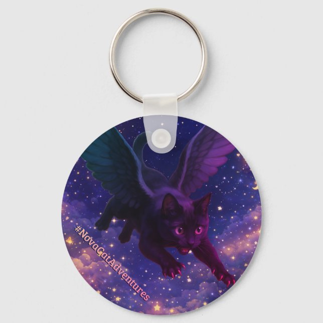 #NovaCatAdventures – #ProjectCraftFairy crossover Key Ring (Front)