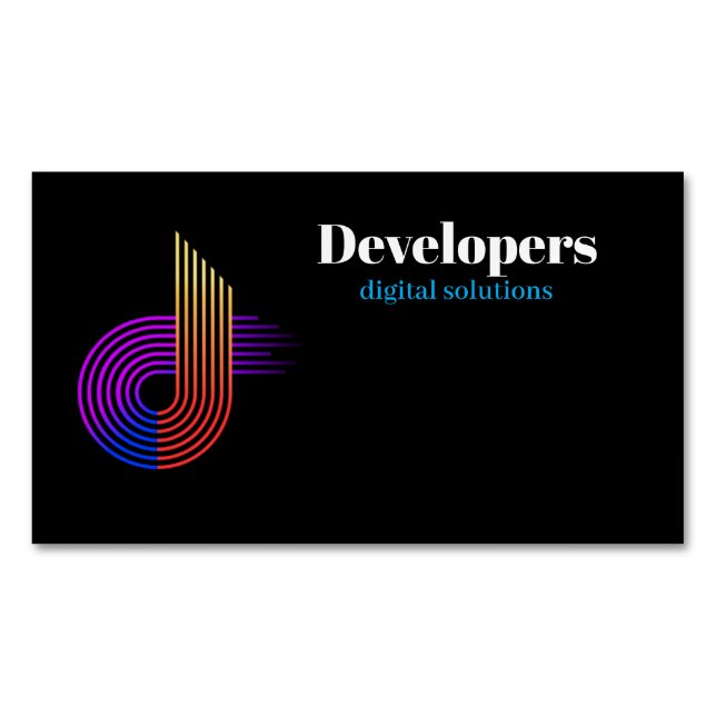 NovaCode Digital Solutions Magnetic Business Card (Front)