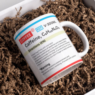 Novel Caffeine bottle coffee mug