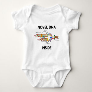 Novel DNA Inside (Molecular Biology Humour) Baby Bodysuit