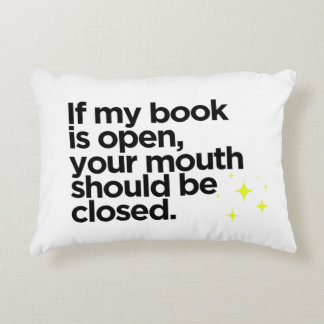 Novelty Book Humor Decorative Pillow