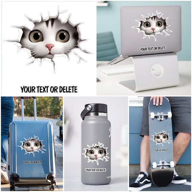 Novelty Breakthrough Hole Peeking Cute Cat Kitten (Creator Uploaded)