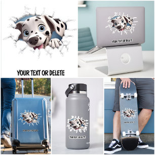 Novelty Breakthrough Hole Peeking Cute Dalmatian 