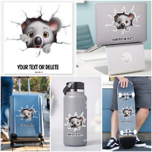 Novelty Breakthrough Hole Peeking Cute Koala Bear
