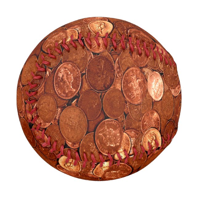 Novelty Copper Coins Baseball (Front Left)