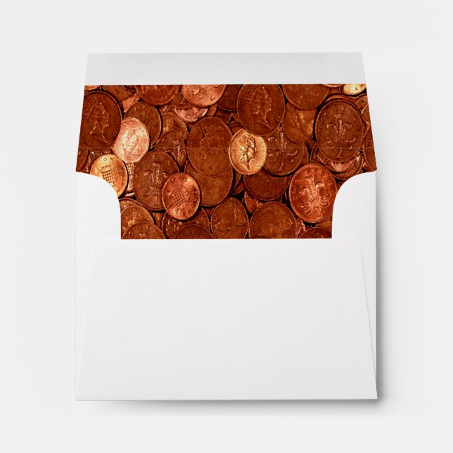 Novelty Copper Coins Envelopes (Back (Bottom))