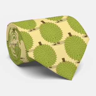 Novelty Durian Fruit Cartoon Food neck tie