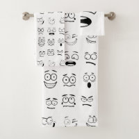 Novelty Emoji Face Expressions Pattern