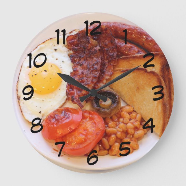 Novelty Full English Breakfast Clock (Front)