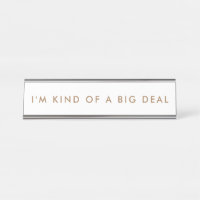 Novelty Funny Desk Name Plate