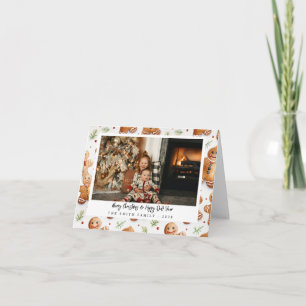 Novelty Gingerbread Men Holiday Photo Card