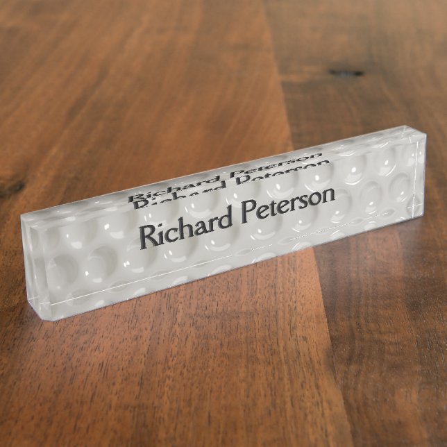 Novelty Golf Ball Sport Nameplate (Side)