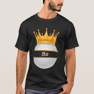 Novelty Golf Personalised Name Bo Sports Dad T-Shirt