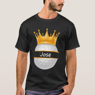 Novelty Golf Personalised Name Jose Sports Dad T-Shirt